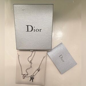 Christian Dior Silver Charm Necklace